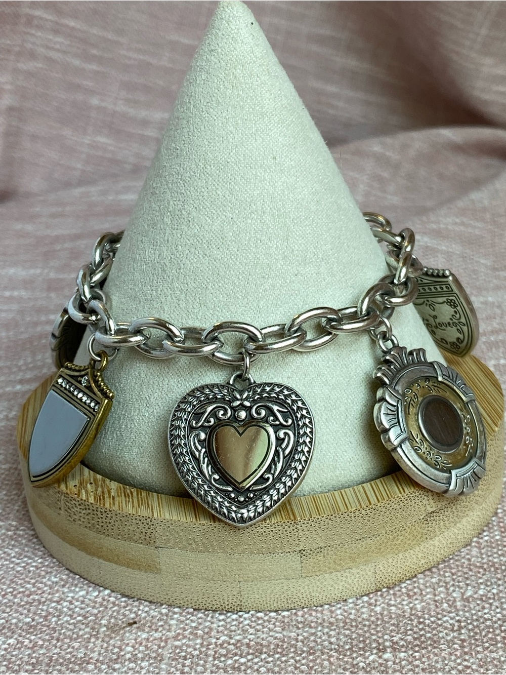 Retired Brighton Medaille Medallion Charm Bracelet